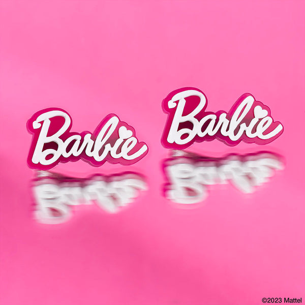 Barbie Hair Pins - Set of 2 - Pink & White