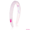 Barbie Rhinestone Puff Hair Band with Barbie Charm - Pink