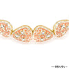 Orange Gold Plated Hair Band with Transparent Stones