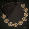 Gold-Plated Kundan, Polki and Pearls Studded Diamond Head Chain