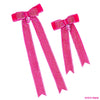 Barbie Crystal Hair Bows with Barbie Charm - Hot Pink