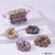 Luxury Scrunchies Set of 4 with Free Pouch - Neutral Crystal Gift Set