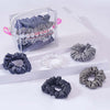 Luxury Scrunchies Set of 5 with Free Pouch - Neutral Gift Set