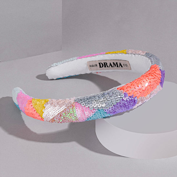 Camouflage Puff Hair Band - Pastel