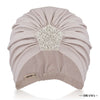 Shimmer & Glitter Turban - Latte
