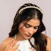 Tassel Pearl Hair Band - Off-White