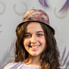 Kids Marbled Satin Bucket Hat - Gingerbread Brown