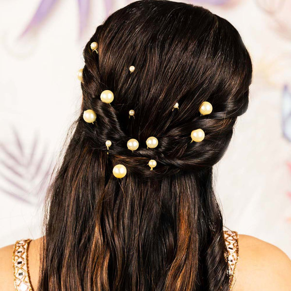 Set of 12 Pearl Embellished Pins