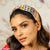 Mirrorwork Knotted Headband - Purple