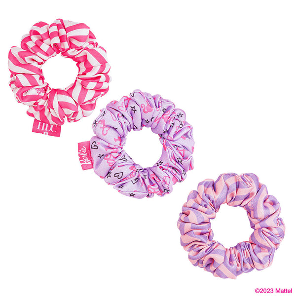 Barbie Kids Everyday Basics Gift Box with 2 Satin Puff Hair Bands & 3 Satin Scrunchies