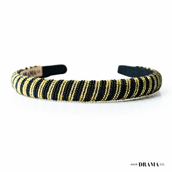 GEOMETRIC BEAD WORK HAIRBAND