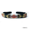 Sleek Beaded Headband - Black & Gold