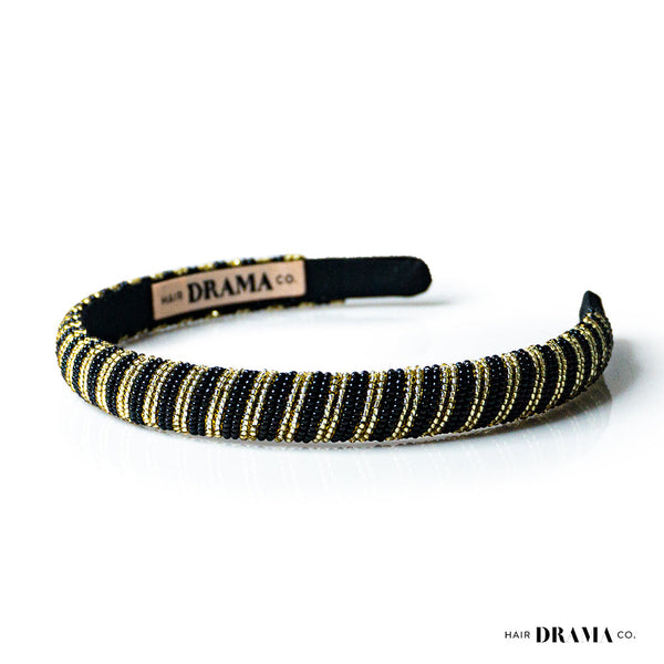 GEOMETRIC BEAD WORK HAIRBAND