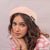 HDC X Emily In Paris Pink Beret with Black Ribbon, Crystals & Pink Heart Charm