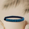 Sleek Beaded Headband - Blue