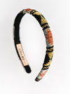 RED AND BLACK WITH GOLDEN BEAD WORK - HEADBAND - Hair Drama Company