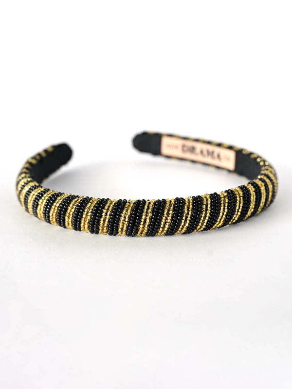 GEOMETRIC BEAD WORK HAIRBAND - Hair Drama Company