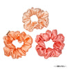 Rose Satin Scrunchies - Set of 3