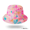 Kids Tie-Dye Bucket Hat - Pink & Blue