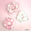 Flamingo Satin Scrunchies - Set of 3