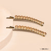Shine Hair Pins - Set of 2 - Champagne
