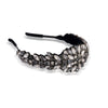 Bling Gift Box with 2 Embroidered Hair Bands & 1 Hair Bow - Black