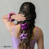 Periwinkle Satin Scrunchies - Set of 3