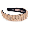 Irina Flat HairBand - Beige & Gold