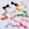 Rainbow Gift Set with 15 Ribbon Hair Bows, 20 Hair Ties and Free Pouch