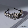 All that Glitters Gift Box with 1 Crystal Hair Band & 1 Crystal Hair Bow - Grey & Silver