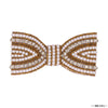 Embellished Hair Bow Alligator Clip - Gold