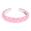 Pearl Puff HairBand - White & Pink
