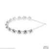 HDC X Emily In Paris Silver Roses Hair Band With Crystals