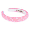 Pearl Puff HairBand - White & Pink