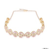 Lilac and Off White Gold Plated Hair Band with White Pearls