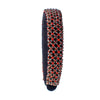 Sleek BeadEmbroideredHeadband- Red