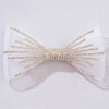 HDC x Emily in Paris Crystal Mesh Hair Bow Alligator Clip - White