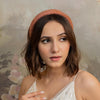 Crystal Puff Hair Band - Pink & Gold