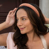 Crystal Puff Hair Band - Pink & Gold
