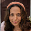 Crystal Puff Hair Band - Pink & Gold