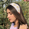 Shell & Pearl Knotted Headband - White