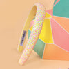 Sparkle & Shine 9 Pieces Gift Box with 1 Shimmer Hair Band, 2 Hair Pins & 6 Hair Ties - Pink & Yellow