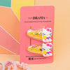 Sparkle & Shine 9 Pieces Gift Box with 1 Shimmer Hair Band, 2 Hair Pins & 6 Hair Ties - Pink & Yellow