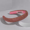 Crystal Puff Hair Band - Pink & Gold