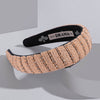 Irina Flat HairBand - Beige & Gold