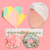 Desi Drama Gift Box with 1 Head Chain, 1 Embellished Turban & 2 Pearl Scrunchies - Green