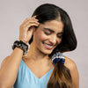 Luxury Scrunchies Set of 5 with Free Pouch - Neutral Gift Set