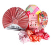 Glam Gift Box with 1 Knotted Hair Band, 1 Metallic Turban, 3 Scrunchies & 3 Hair Pins - Shades of Pink