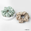 Foiled Scrunchies - Set of 2 - Blush & Sage