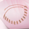 Gold Plated Hair Band with White Polki and Colorful Stones - Red & Green